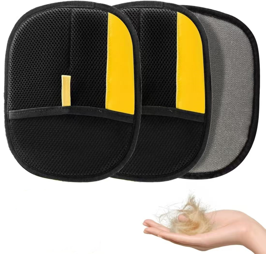 Static pet fur removal gloves