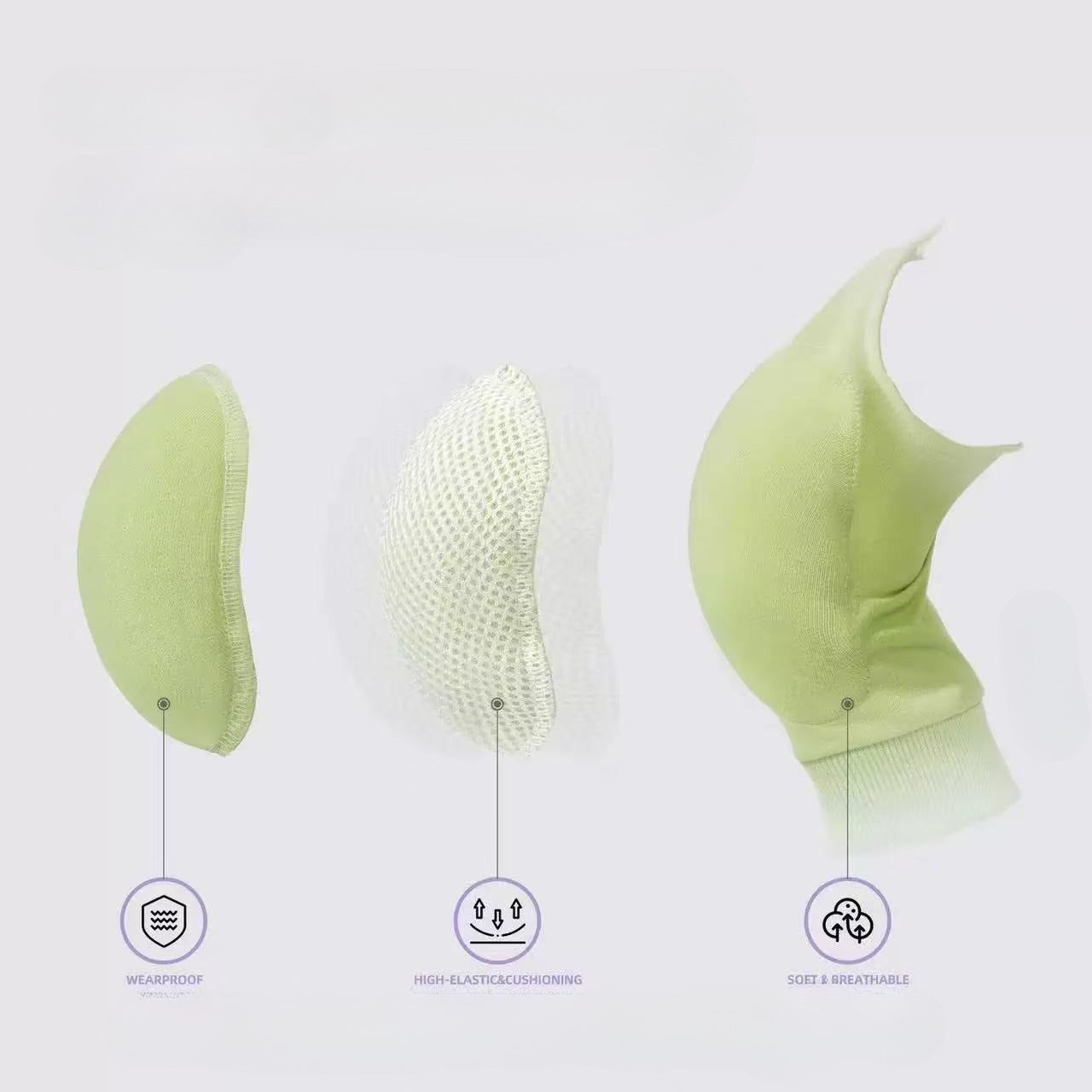 Purple-green dog knee pads