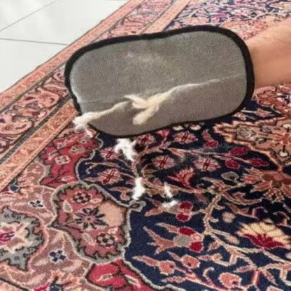 Static pet fur removal gloves