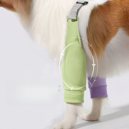 Purple-green dog knee pads